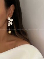 گوشواره طرح دار کد 310322