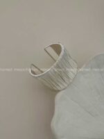 دستبند پهن شیاردار کد 310316 - Image 2