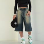 شلوار جین برمودا کد 101604