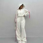 ست سوییشرت و شلوار بنددار کد 160683