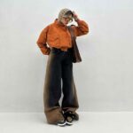 کت 2 جیب دکمه پانچی کد 200725