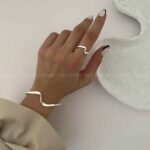 ست دستبند و انگشتر موج کد 310353