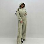 ست سوییشرت و شلوار 2 نوار کد 160687