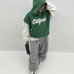 هودی آستین حلقه طرحدار کد 200741