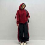 ست هودی و شلوار 3 خط کد 160690