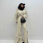 کاپشن دو تیکه چرم کد 200747