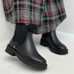 نیم بوت پلنگی بند کش کد 140909