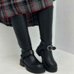 بوت بلند سگک دار کد 140908