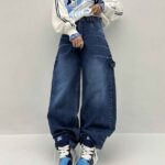 شلوار جین سگک دار کد 101651