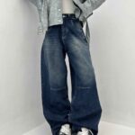 شلوار جین سگک دار 101653
