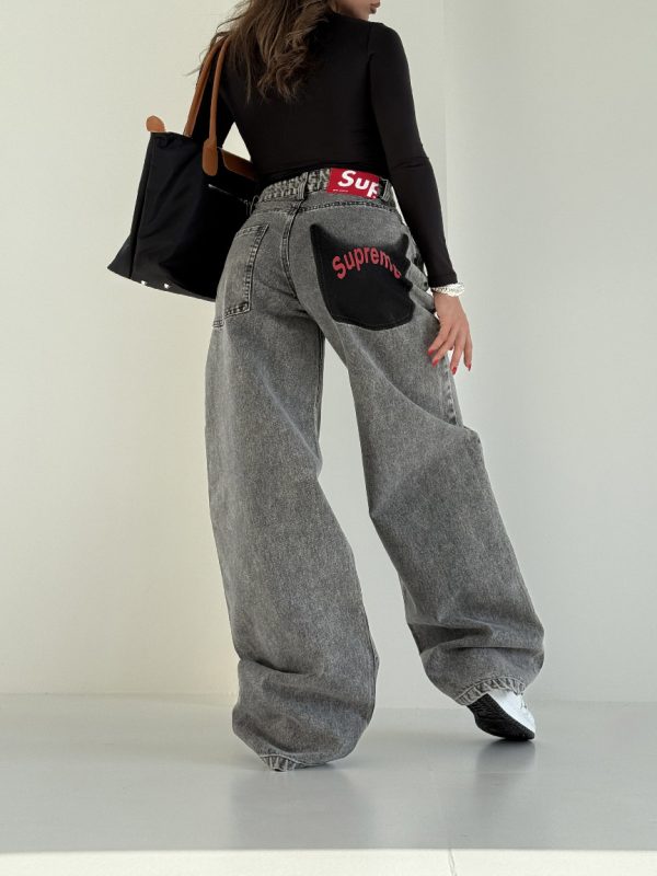 شلوار جین SUPREME  کد 101654