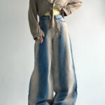 شلوار جین بگ 2 رنگ کد 101697