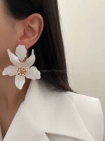 گوشواره گل سرامیکی کد 310406 - Image 2