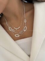 گردنبند 2 تیکه سیمی کد 310397