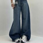 شلوار جین پایین ریش کد 101713