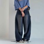 شلوار جین سگک دار کد 101684