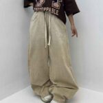 شلوار کارگو بگ کمرکش کد 101661