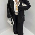 ست کت و شلوار آستین زیپ کد 160705