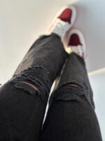شلوار جین مام زانو زاپ کد 101706 - Image 3