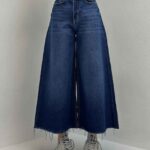 شلوار فول بگ پایین کراپ کد 101664