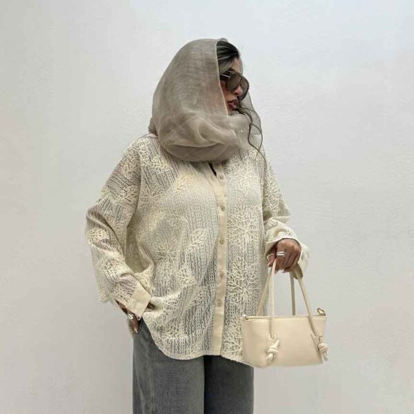 شومیز کنفی گل دوزی کد 200786