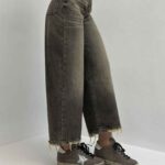 شلوار جین نیم بگ کد 101691