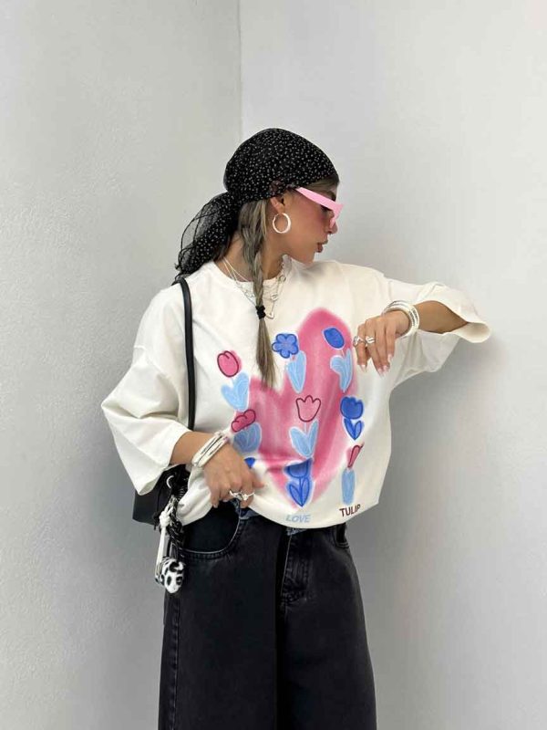 تیشرت FLOWER کد 180452