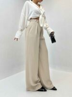 شلوار بگ کرپ کد 101725 - Image 6