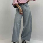 شلوار جین واید بگ کد 101716