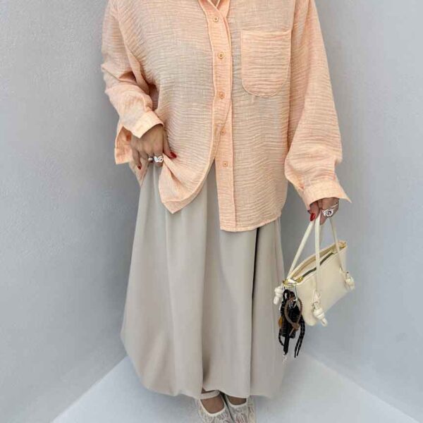 شومیز یقه مردانه کد 120304