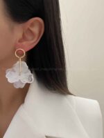 گوشواره گل سرامیکی کد 310406 - Image 3