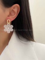 گوشواره گل سرامیکی کد 310406 - Image 4