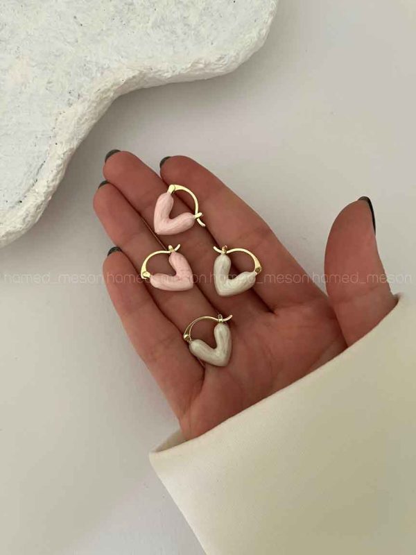 گوشواره طرح قلب کد 310388