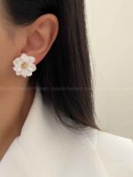 گوشواره گل سرامیکی کد 310406 - Image 5