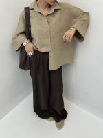 شومیز لینن نچرال کد 220492 - Image 18