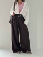 شلوار گاباردین کمردوبل کد 101735 - Image 4