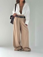 شلوار گاباردین کمردوبل کد 101735