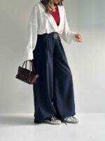 شلوار گاباردین کمردوبل کد 101735 - Image 11