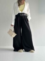 شلوار گاباردین کمردوبل کد 101735 - Image 15