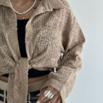 شومیز جلو گره کد 220490