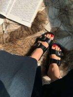 صندل سگک دار پوست ماری کد 140987 - Image 8