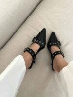 کفش پاشنه بلند سگک دارکد 140981 - Image 2