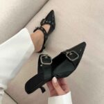 کفش پاشنه بلند سگک دارکد 140981