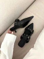 کفش پاشنه بلند سگک دارکد 140981 - Image 3