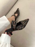 کفش پاشنه بلند سگک دارکد 140981 - Image 4