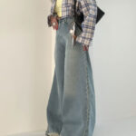 شلوار جین فول بگ کد 101757