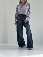 شلوار جین کراپ بگ کد 101752 - Image 3