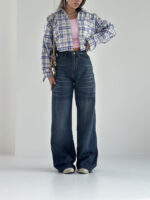 شلوار جین کراپ بگ کد 101752 - Image 4