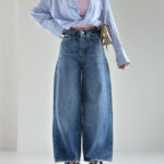 شلوار جین کراپ لگ کد 101712