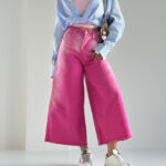 شلوار جین برمودا پایین ریش کد 101771